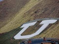 University of Utah Utes Big White Ã¢â¬ÅUÃ¢â¬Â on side of mountain along Wasatch Front Rocky Mountains in Salt Lake City Utah